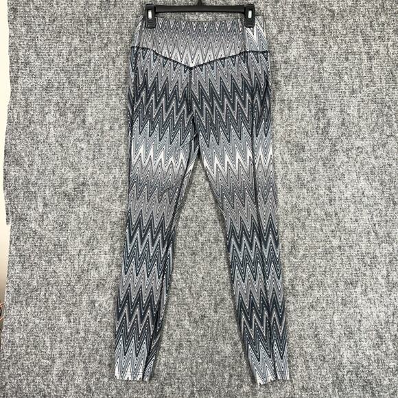 Nike Leggings Womens M Chevron Legend Dri-fit Workout Gym Yoga Running Lounge - Picture 2 of 11